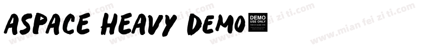 ASPACE HEAVY Demo字体转换